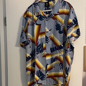 Rip Curl Multicolor Patterned aloha Shirt Hoffman xxl 2xl